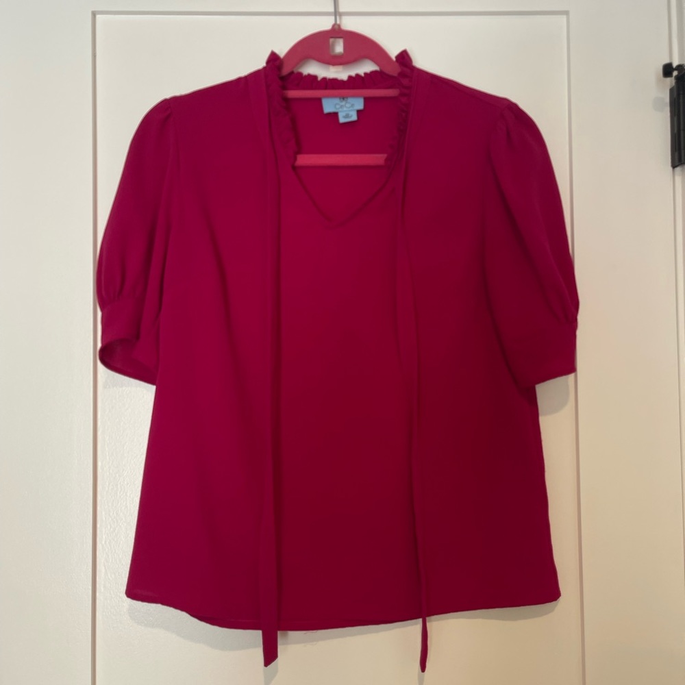 Hot pink blouse